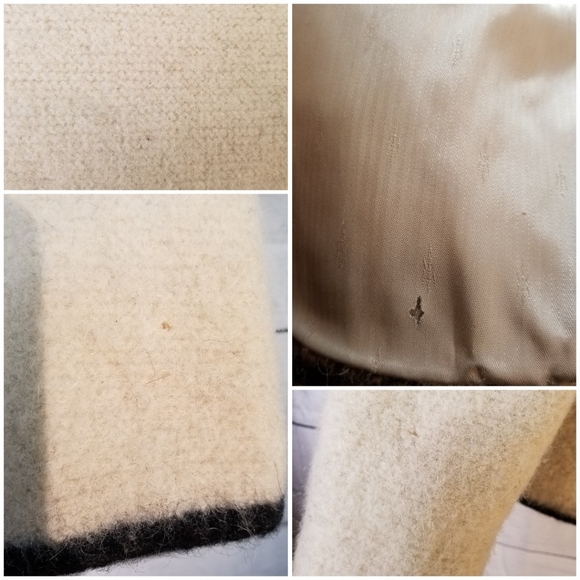 🖤 Vtg Wool Jacket | Cream & Black Trim | Size 8 ✨ - Picture 8 of 8